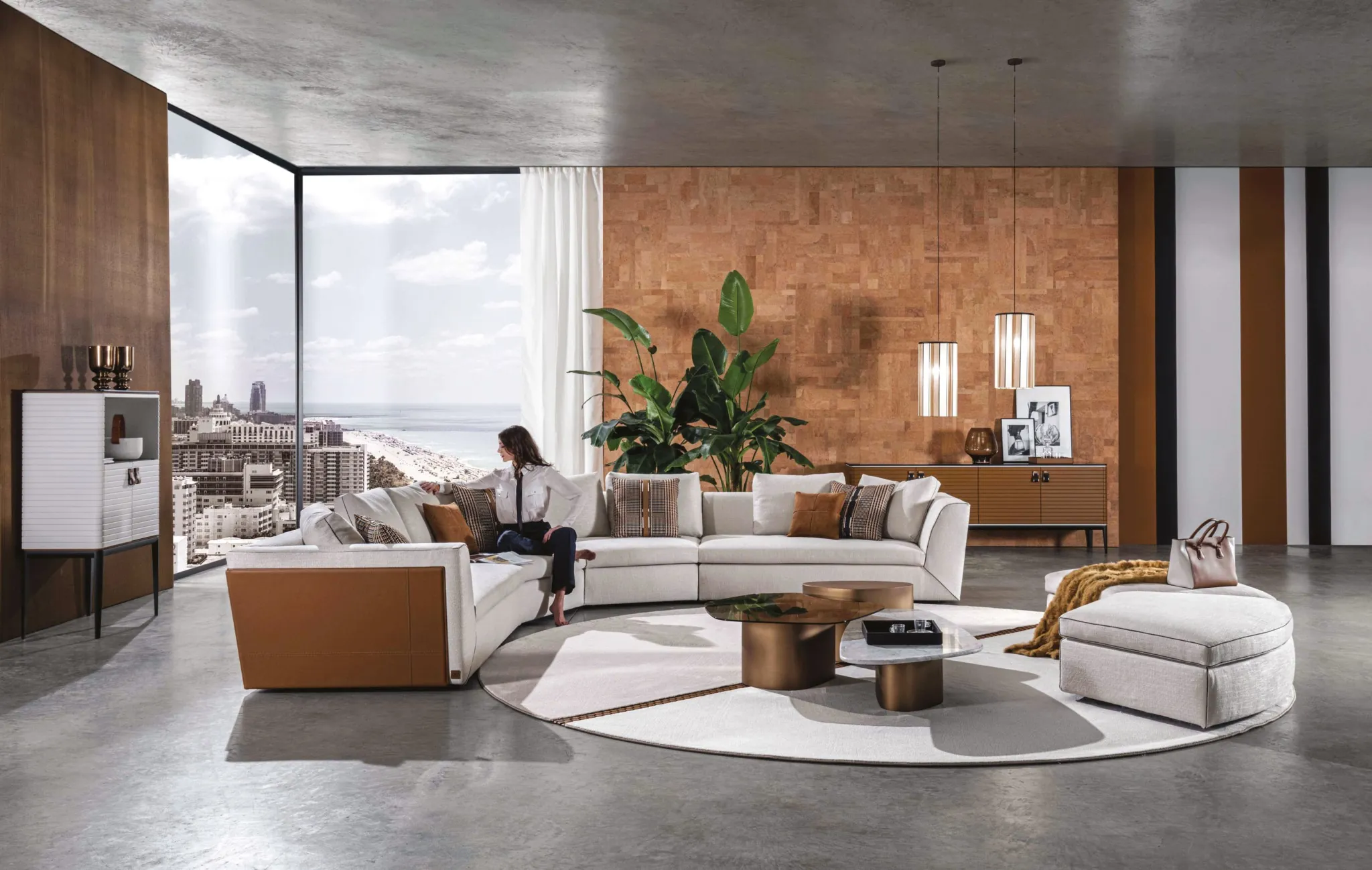 Meroni & Colzani Campomarzio, sofa, bed