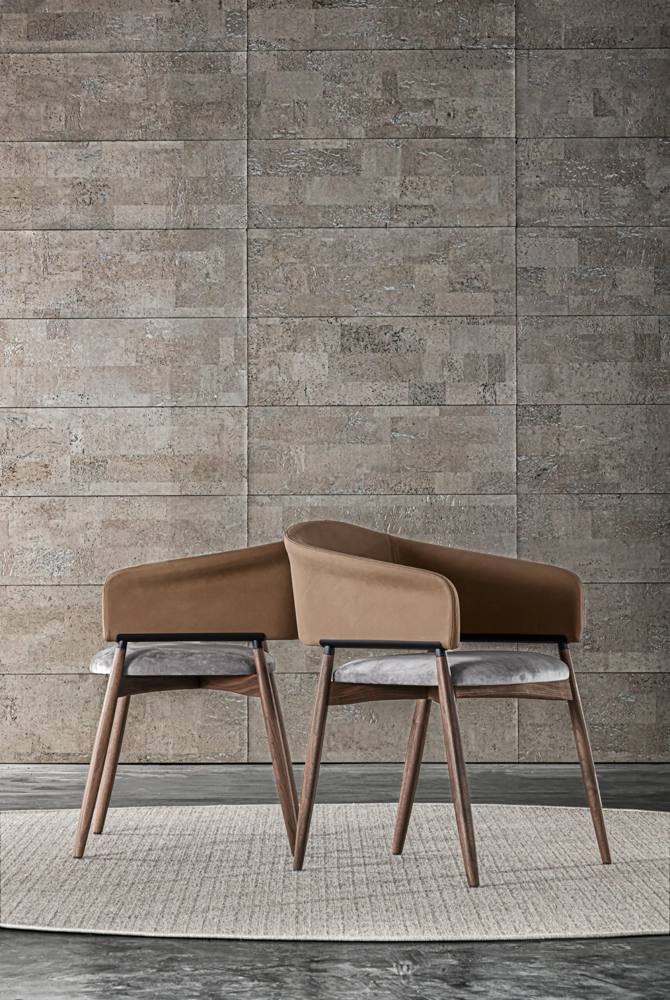 Meroni & Colzani Nisida, a second view of the chair